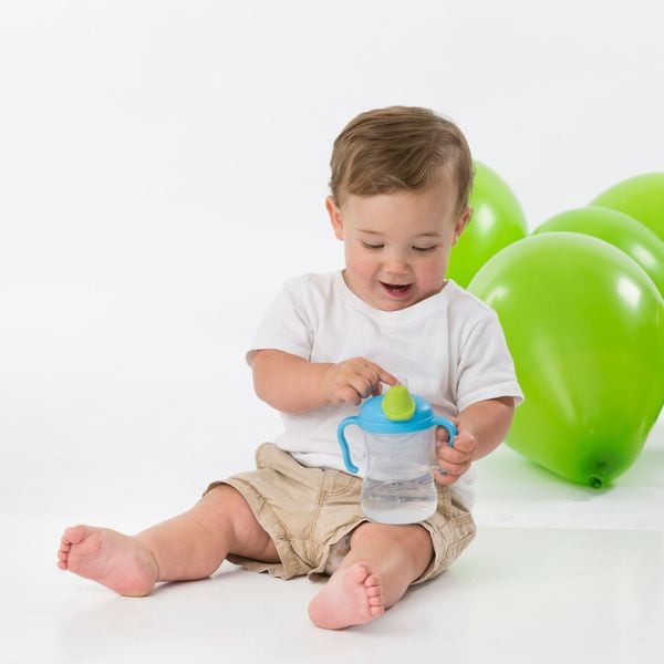 b.box Bình Nước Vòi Silicone 240ml Có Van Chống Sặc Cho Bé Tập Uống Nước