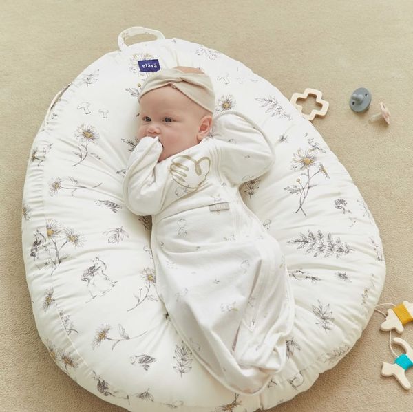 Elava Ruột Gối Chống Trào Ngược Cho Bé Sơ Sinh, 100% Bông Huvis Kháng Khuẩn (Không Kèm Vỏ Gối)