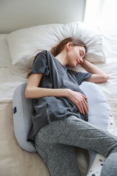 Elava Ruột Gối Bầu Đa Năng Chữ H Nâng Đỡ Toàn Thân, 100% Bông Huvis Kháng Khuẩn (Không Kèm Vỏ Gối)