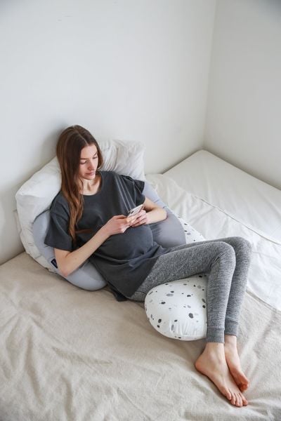 Elava Ruột Gối Bầu Đa Năng Chữ H Nâng Đỡ Toàn Thân, 100% Bông Huvis Kháng Khuẩn (Không Kèm Vỏ Gối)