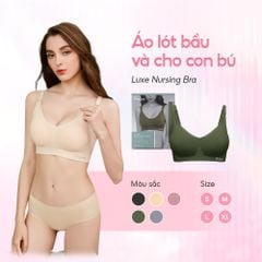 SHAPEE ÁO LÓT BẦU VÀ CHO CON BÚ LUXE KHÔNG GỌNG KHÔNG ĐƯỜNG MAY, MỀM MẠI, ĐÀN HỒI, CÓ NÚT THÁO TIỆN LỢI, TẶNG KÈM MIẾNG NỐI MÓC ÁO