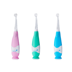 BRUSH-BABY BÀN CHẢI ĐIỆN SÓNG ÂM BABYSONIC DÙNG PIN CÓ ĐÈN, DỄ DÀNG LÀM SẠCH RĂNG AN TOÀN VÀ HIỆU QUẢ CHO BÉ (0 - 3 TUỔI)