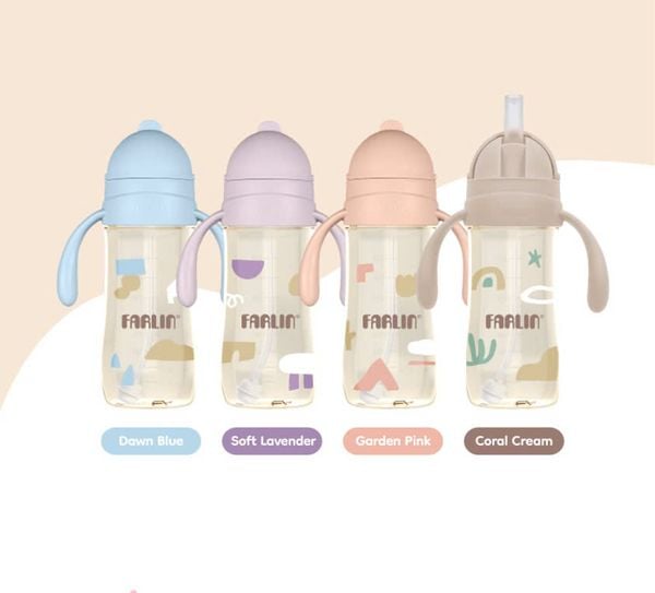 FARLIN Bình Nước PPSU 360 Độ Cho Bé Tập Uống Nước 270ml (Nắp Trượt)
