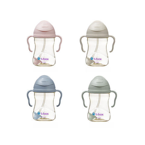 B.BOX BÌNH NƯỚC PPSU 360 ĐỘ CÓ VAN CHỐNG SẶC VÀ TAY CẦM CHO BÉ TẬP UỐNG NƯỚC 240ML