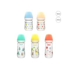 FARLIN BÌNH SỮA PP CỔ RỘNG DỄ VỆ SINH, NÚM TI SILICONE SIÊU MỀM CHỐNG ĐẦY HƠI CHO BÉ