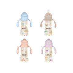 FARLIN BÌNH NƯỚC PPSU 360 ĐỘ CÓ VAN CHỐNG SẶC VÀ TAY CẦM CHO BÉ TẬP UỐNG NƯỚC 270ML (NẮP TRƯỢT)