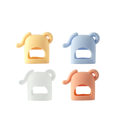 MOYUUM GẶM NƯỚU HÌNH VOI BẰNG SILICONE CAO CẤP GIÚP GIẢM ĐAU VÀ NGỨA NƯỚU CHO BÉ