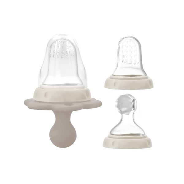 FARLIN Bộ Túi Nhai, Gặm Nướu Và Bàn Chải Mát Xa Nướu Silicone Cho Bé