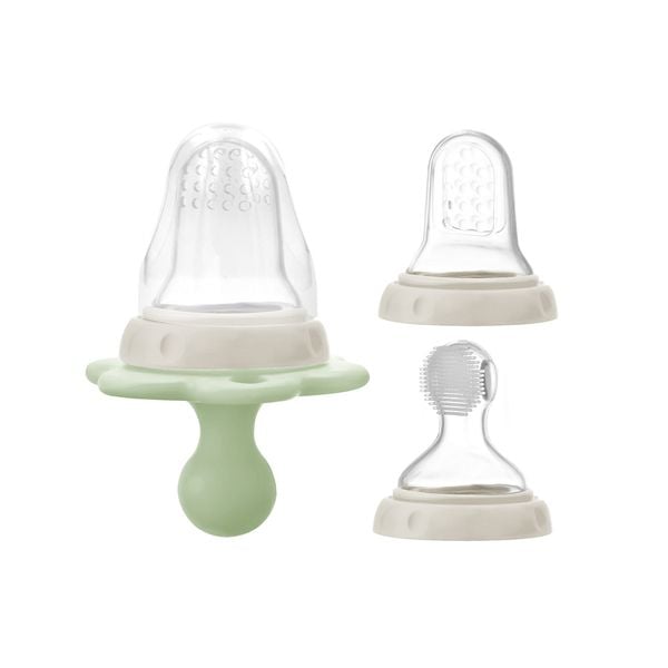 FARLIN Bộ Túi Nhai, Gặm Nướu Và Bàn Chải Mát Xa Nướu Silicone Cho Bé