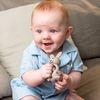 BRUSH-BABY GẶM NƯỚU HÌNH THỎ MÁT XA NƯỚU SILICONE MỀM MẠI CHO BÉ