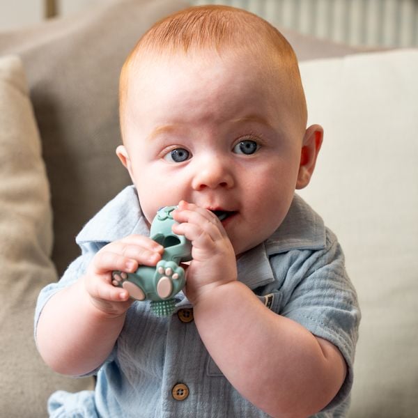 Brush-Baby Gặm Nướu Hình Thỏ Silicone Mát Xa Nướu Cho Bé