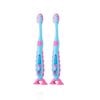 BRUSH-BABY BỘ 2 BÀN CHẢI ĐÁNH RĂNG FLOSSBRUSH CÓ ĐẾ HÍT TIỆN LỢI, DỄ DÀNG LÀM SẠCH RĂNG AN TOÀN VÀ HIỆU QUẢ CHO BÉ (3 - 6 TUỔI)