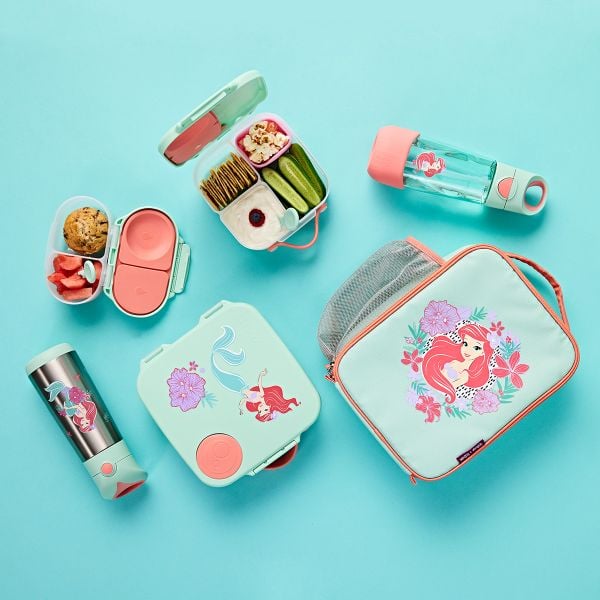 b.box Set Hộp Cơm, Túi Đựng & Bình Nước Phiên Bản Little Mermaid Cho Bé