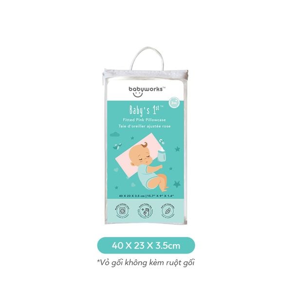 Babyworks Vỏ Gối Ngủ Thoáng Khí Mềm Mại Giúp Bé Ngủ Ngon