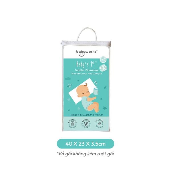 Babyworks Vỏ Gối Ngủ Thoáng Khí Mềm Mại Giúp Bé Ngủ Ngon