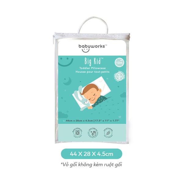 Babyworks Vỏ Gối Ngủ Thoáng Khí Mềm Mại Giúp Bé Ngủ Ngon