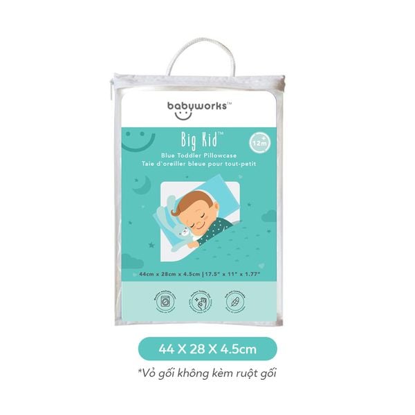 Babyworks Vỏ Gối Ngủ Thoáng Khí Mềm Mại Giúp Bé Ngủ Ngon