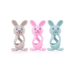 BRUSH-BABY GẶM NƯỚU HÌNH THỎ MÁT XA NƯỚU SILICONE MỀM MẠI CHO BÉ