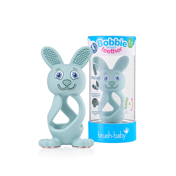 Brush-Baby Gặm Nướu Hình Thỏ Silicone Mát Xa Nướu Cho Bé