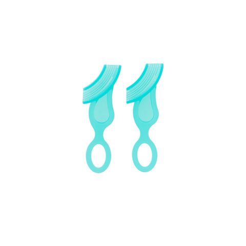 BRUSH-BABY BỘ 2 BÀN CHẢI TẬP ĐÁNH RĂNG VÀ MÁT XA NƯỚU SILICONE MỀM MẠI CHO BÉ (10 - 36 THÁNG)