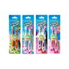 BRUSH-BABY BỘ 2 BÀN CHẢI ĐÁNH RĂNG FLOSSBRUSH CÓ ĐẾ HÍT TIỆN LỢI, DỄ DÀNG LÀM SẠCH RĂNG AN TOÀN VÀ HIỆU QUẢ CHO BÉ (3 - 6 TUỔI)