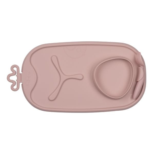 b.box Khay Ăn Dặm Silicone Có Thể Cuộn Tròn, Tặng Kèm Muỗng Cho Bé