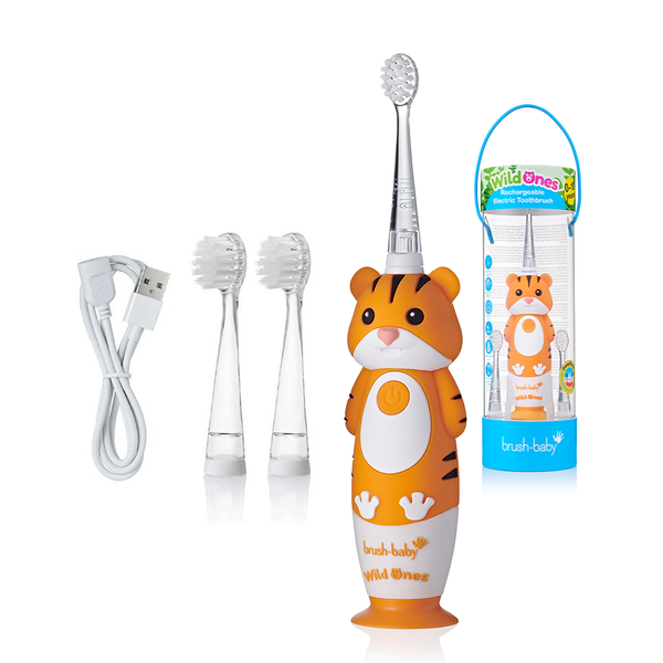 Brush-Baby Bàn Chải Điện Sóng Âm Kèm Sạc WildOnes Cho Bé (0 - 10 Tuổi)