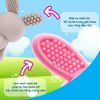 BRUSH-BABY GẶM NƯỚU HÌNH THỎ MÁT XA NƯỚU SILICONE MỀM MẠI CHO BÉ
