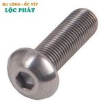 BU LÔNG LỤC GIÁC CHÌM ĐẦU CẦU INOX 201, 304 DIN 7380