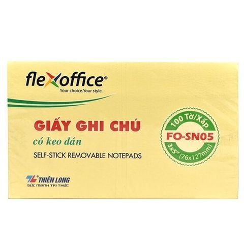 [THANH LÝ] Giấy nhớ Flexoffice FO-SN05 3x5 (76x127mm)