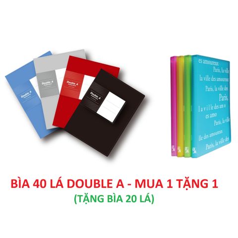 File 40 lá Double A - Mua 1 tặng1