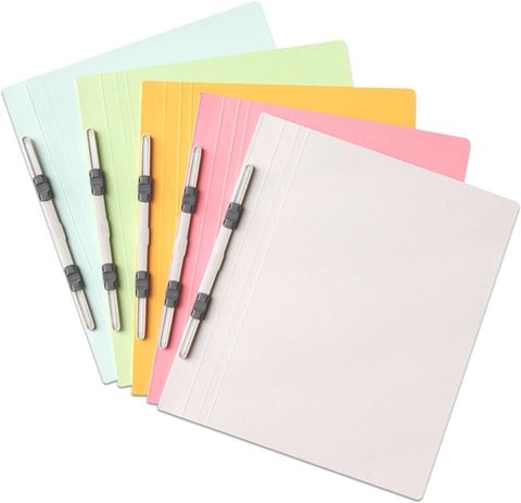 Tập 10 Bìa acco giấy Plus A4-S 0021N - Chứa được 180 tờ giấy A4 - Bìa hồ sơ giấy (Flat file)