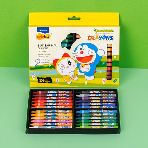 Sáp màu 24 màu Thiên Long Colokit Doraemon CR-C06/DO