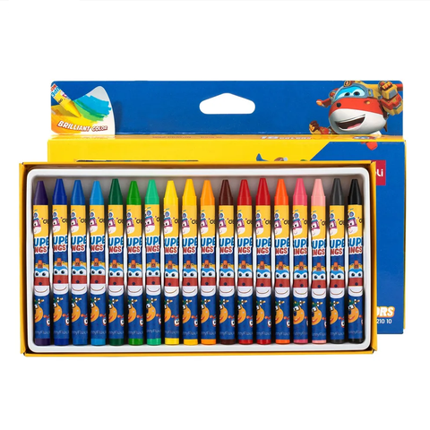 Bút sáp màu 18 màu Super Wings Deli EC21010