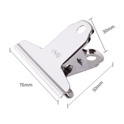 Vỉ 4 Kẹp inox Deli 9533 kích thước 76mm