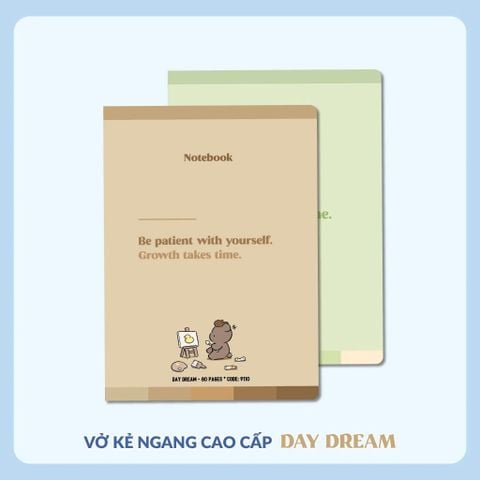 Vở kẻ ngang Hải Tiến 80 trang DAY DREAM 9110 - Định lượng 70gsm - Giấy vàng chống lóa - MUA 10 TẶNG 1 BÚT BI
