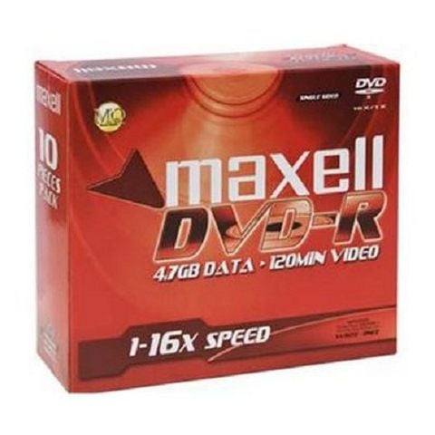 Đĩa DVD Maxell DVD-R có vỏ nhựa