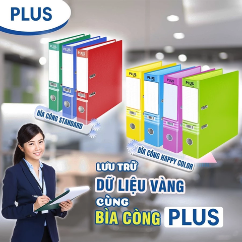 File còng bật Plus 5cm khổ A4 (File càng cua)