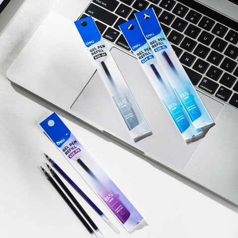 [GIÁ RẺ] Ruột bút gel Deli G36-PR nét 0.5mm dài 13cm - Mực tím, xanh - Lắp vừa bút Deli, Thiên Long, M&G ...