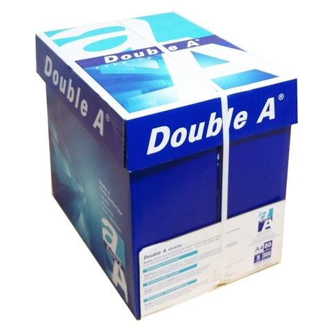 [GIẤY 500 TỜ/TẬP] Thùng 5 tập Giấy in A4 Double A Định lượng 80gsm - TẶNG FILE 8 NGĂN