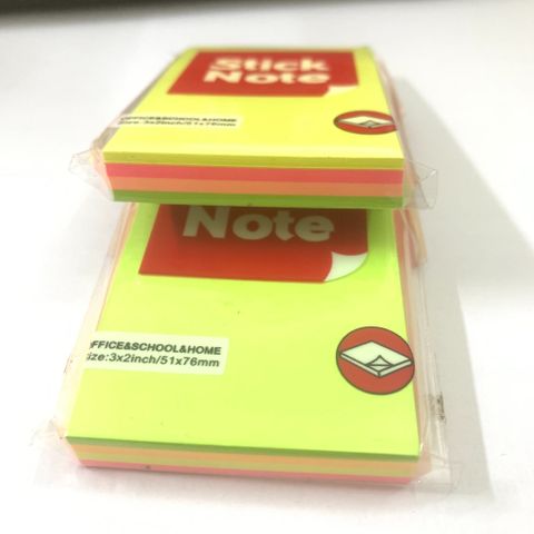 Giấy nhớ PENKO 3x2 - Kích thước 51 x 76mm - 4 màu quang hoặc 5 màu quang