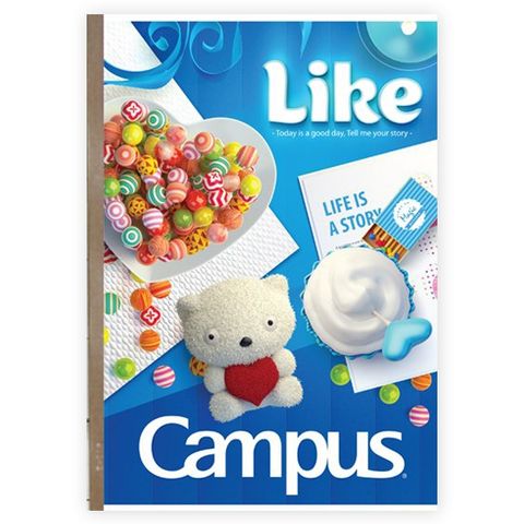 Lốc 10 Vở Campus Gift 80 trang (Kẻ Ngang)