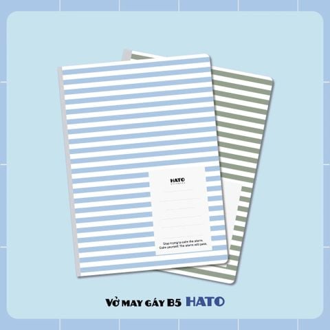 Vở kẻ ngang may gáy Hải Tiến 120 trang HATO 8632 - Định lượng 70gsm - Giấy vàng chống lóa - MUA 10 TẶNG 1 BÚT BI