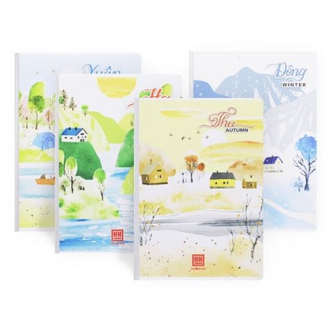 Vở kẻ ngang Hồng Hà 120 trang bốn mua 1001 - Định lượng 58gms - Mua 10 quyển tặng 1 bút bi hoặc túi Clear