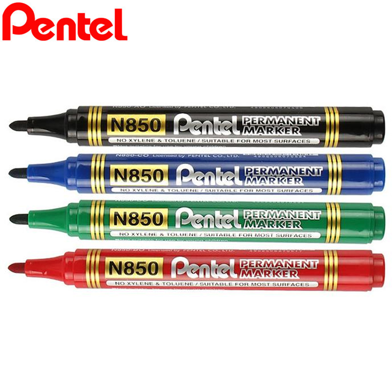 Bút dạ dầu Pentel N850 - Mực nhanh khô không nhòe khi thấm nước - Viết được trên nhiều chất liệu