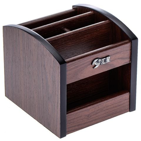 Cắm bút gỗ HX-1015 - Kích thước: 135 x 125 x 128mm