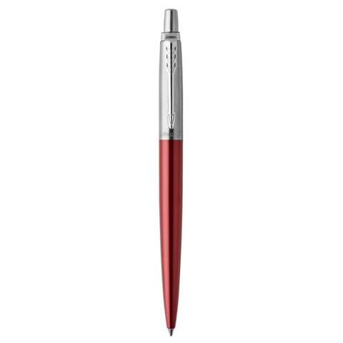 Bút bi Parker Jotter KST Red CT TB6-1953348 cao cấp ngòi 1.0mm - Mực xanh, vỏ bút màu đỏ