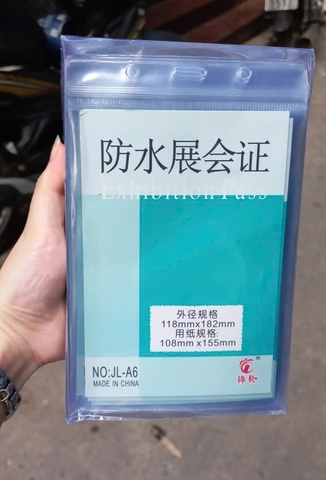 Mặt thẻ miết dọc A6 - Đựng thẻ kích cỡ 108x155mm