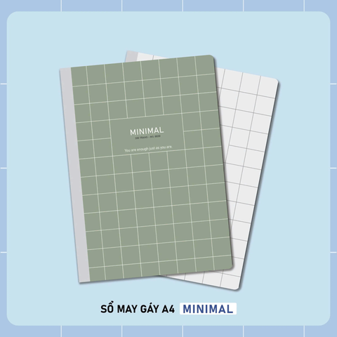 Sổ may gáy bìa bồi A4 Hải Tiến 300 trang MINIMAL 8830 - Định lượng 70gsm