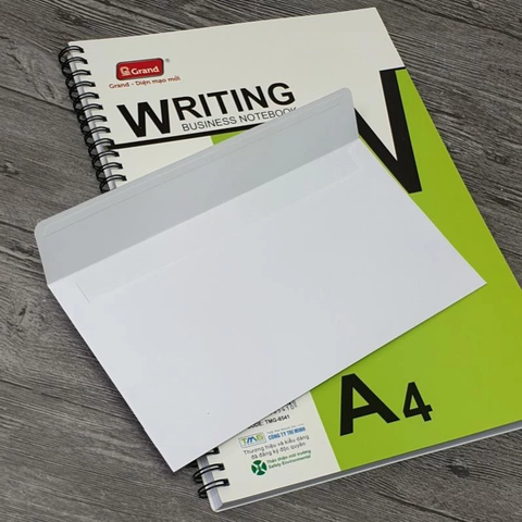 Tập 100 Phong bì trắng A7 CÓ BĂNG DÍNH 2 MẶT - Kích thước 11x19cm - ĐL 120gsm